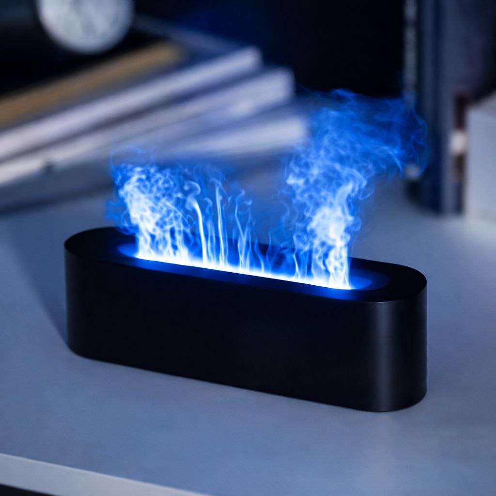 FlameMist – RGB Aroma Diffuser with Flame Effect