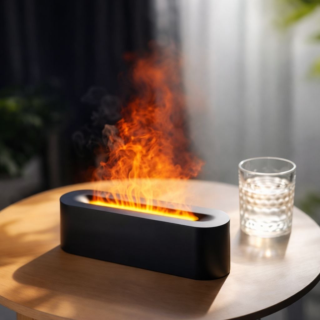 FlameMist – RGB Aroma Diffuser with Flame Effect