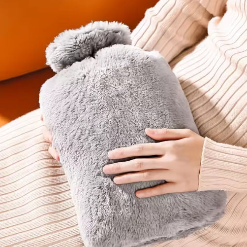 Hot Water Heating Pad with Soft Plush Cover