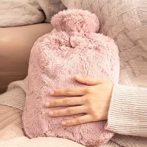 Hot Water Heating Pad with Soft Plush Cover
